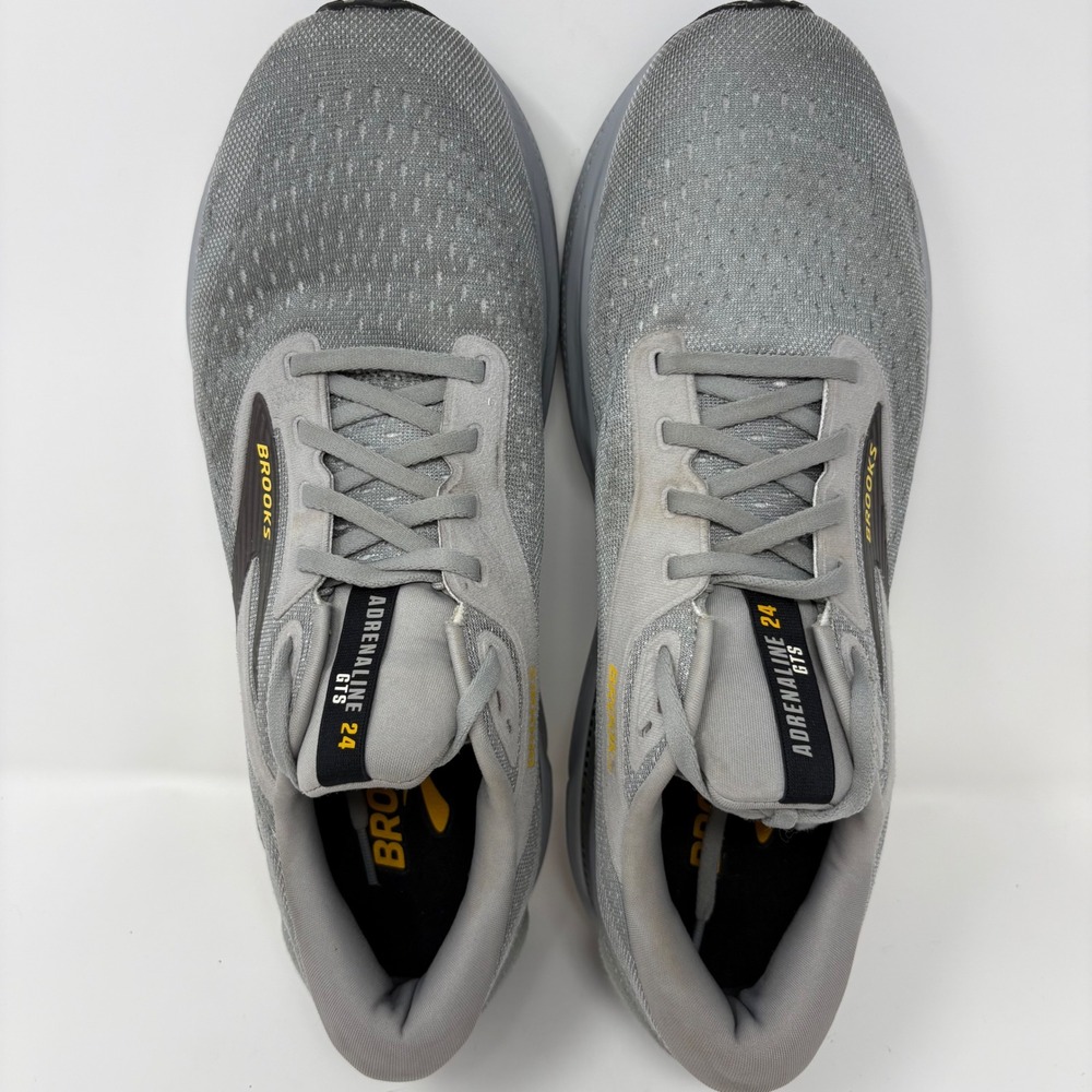 Brooks Adrenaline GTS 24 Mens Size 11 Grey Athletic Running Shoes Sneakers - Picture 5 of 8